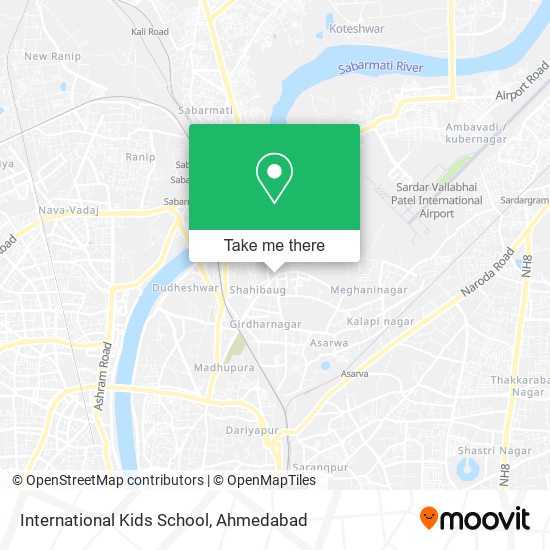 International Kids School map