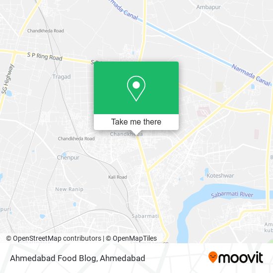 Ahmedabad Food Blog map