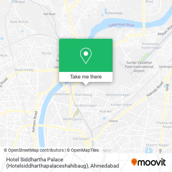 Hotel Siddhartha Palace (Hotelsiddharthapalaceshahibaug) map