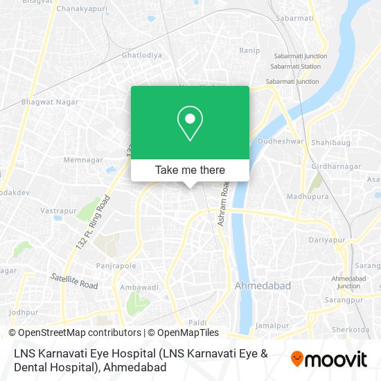 LNS Karnavati Eye Hospital map