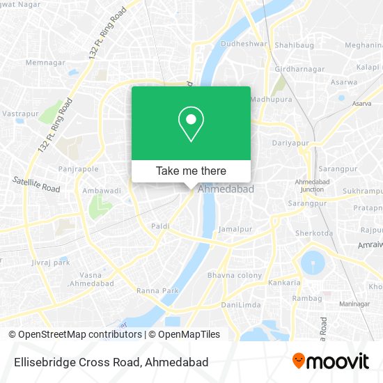 Ellisebridge Cross Road map