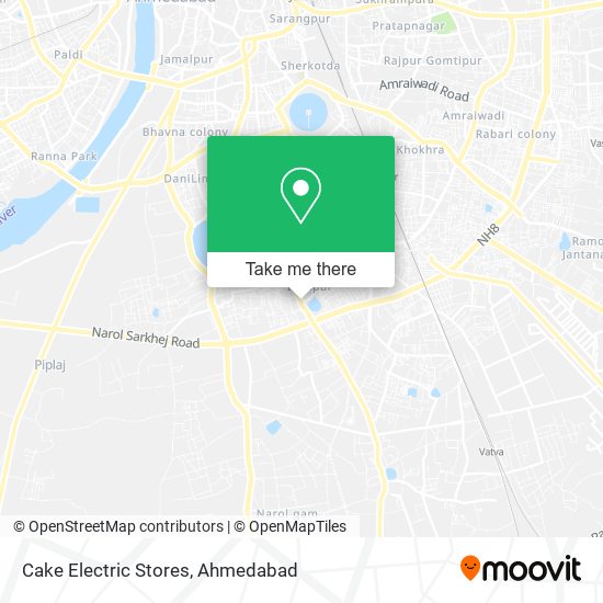 Cake Electric Stores map