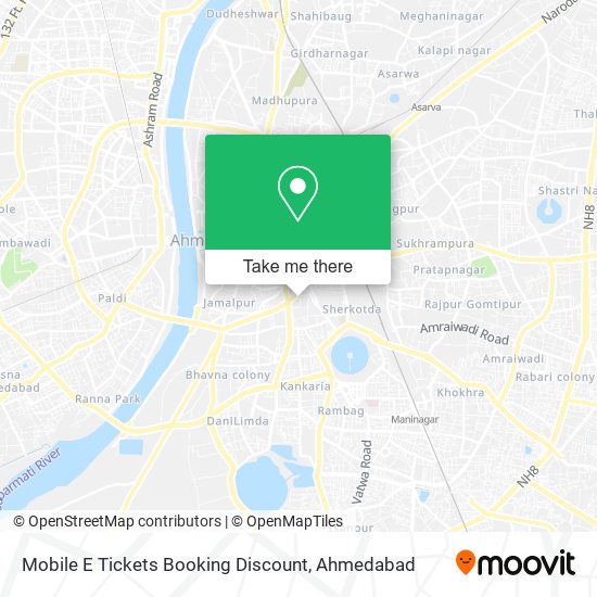 Mobile E Tickets Booking Discount map