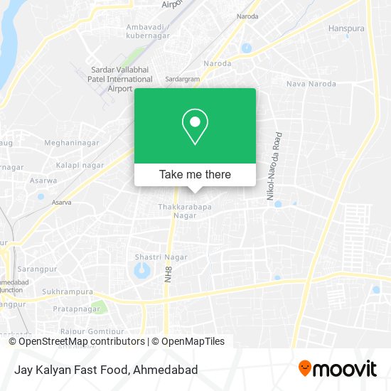 Jay Kalyan Fast Food map