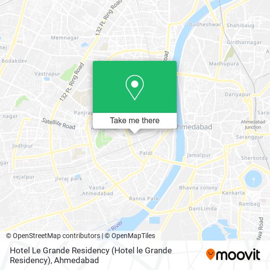 Hotel Le Grande Residency map