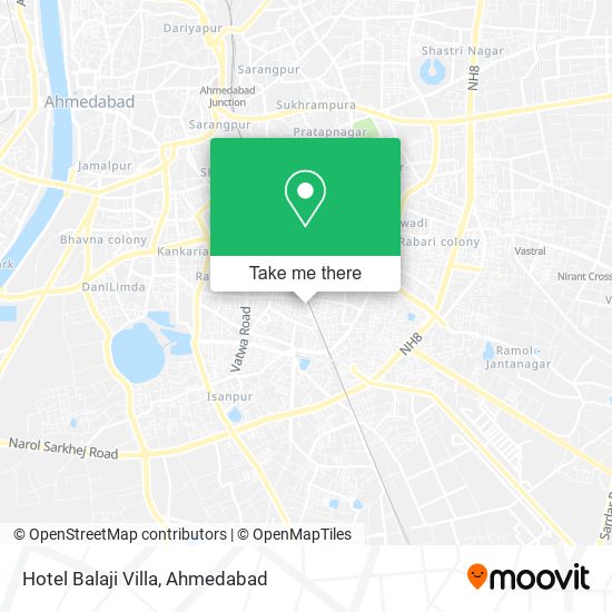 Hotel Balaji Villa map