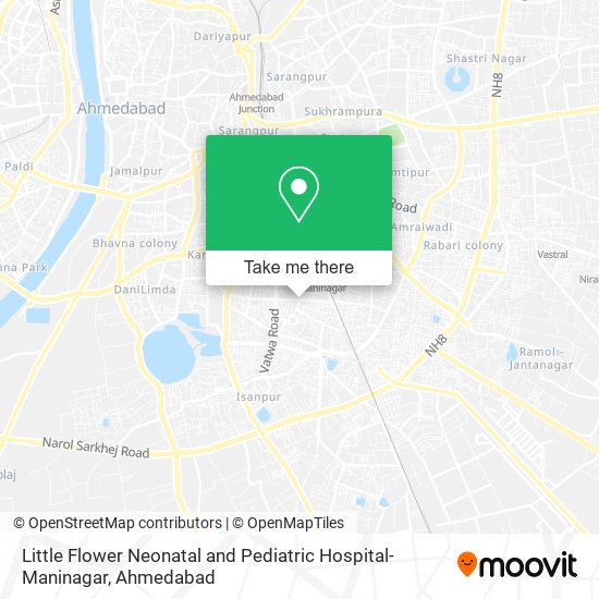 Little Flower Neonatal and Pediatric Hospital-Maninagar map