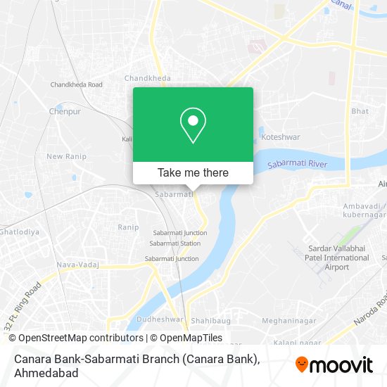Canara Bank-Sabarmati Branch map