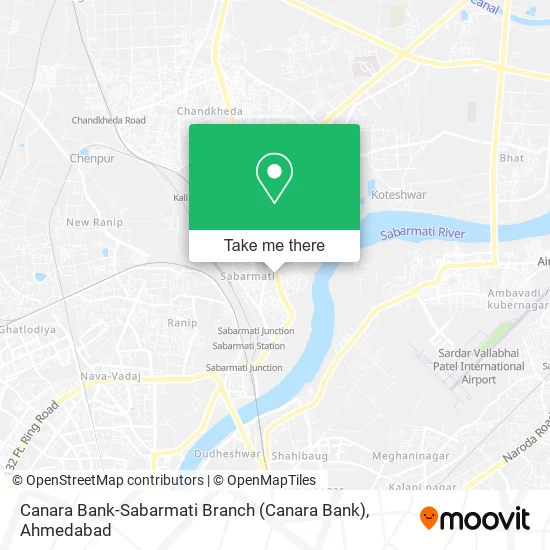 Canara Bank-Sabarmati Branch map
