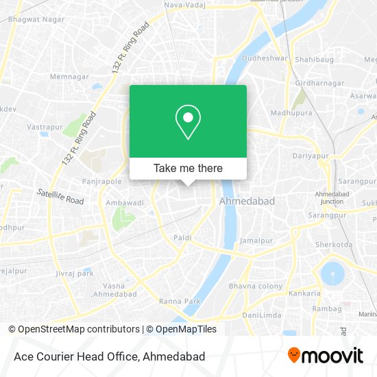 Ace Courier Head Office map