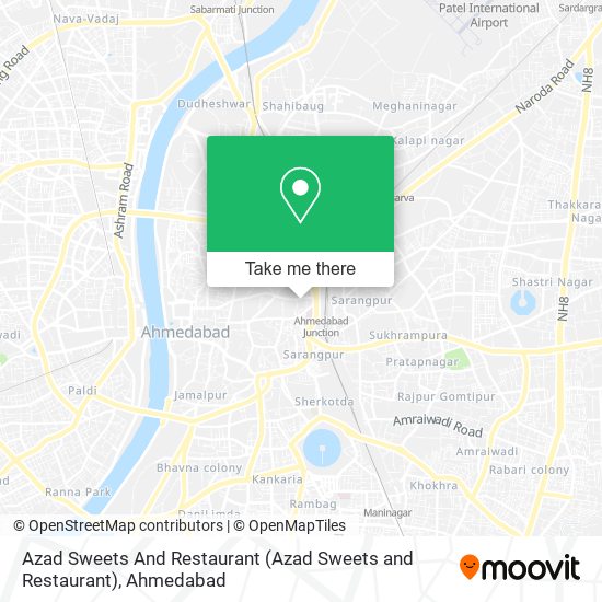 Azad Sweets And Restaurant map