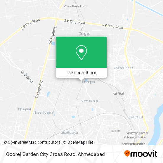 Godrej Garden City Cross Road map