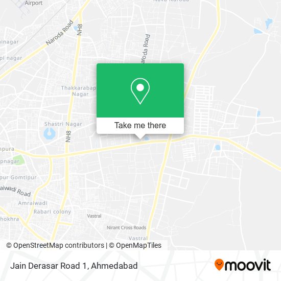 Jain Derasar Road 1 map