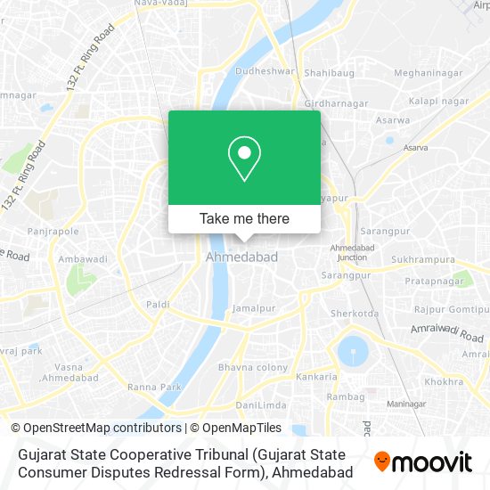 Gujarat State Cooperative Tribunal (Gujarat State Consumer Disputes Redressal Form) map