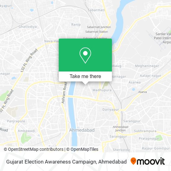 Gujarat Election Awareness Campaign map