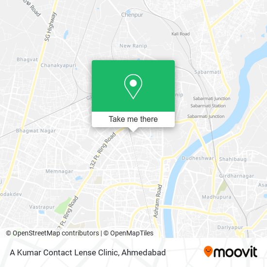 A Kumar Contact Lense Clinic map