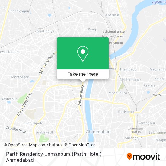 Parth Residency-Usmanpura (Parth Hotel) map