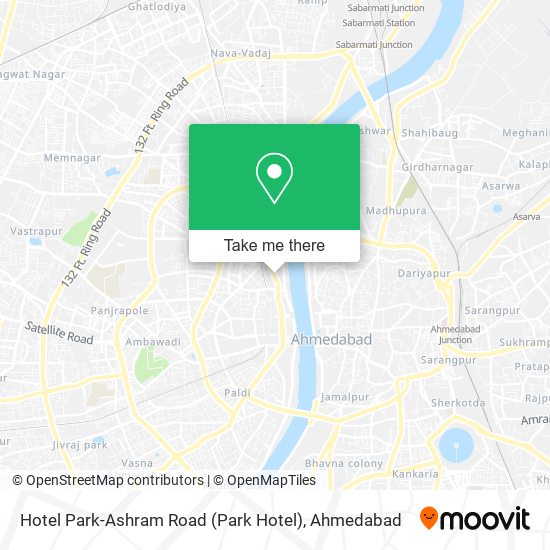Hotel Park-Ashram Road (Park Hotel) map