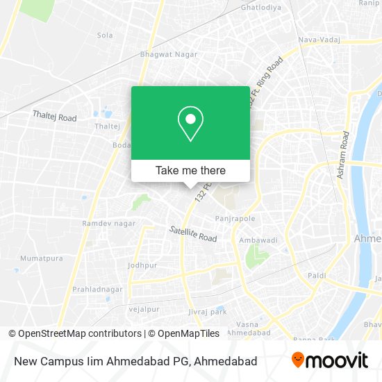 New Campus Iim Ahmedabad PG map