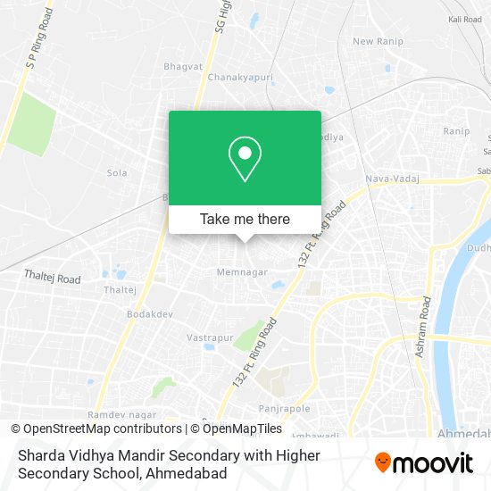 Sharda Vidhya Mandir Secondary with Higher Secondary School map