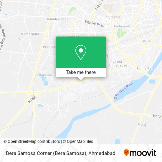 Bera Samosa Corner map