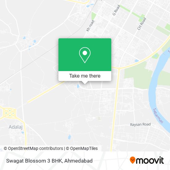 Swagat Blossom 3 BHK map