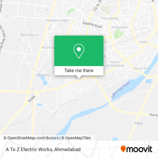 A To Z Electric Works map