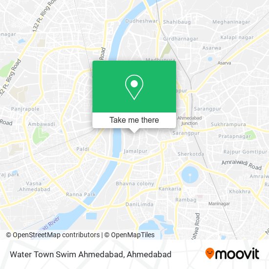 Water Town Swim Ahmedabad map