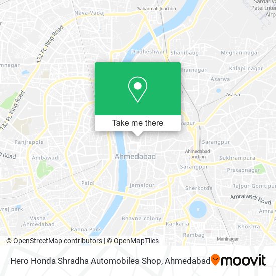 Hero Honda Shradha Automobiles Shop map