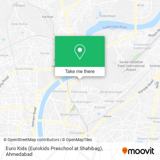 Euro Kids (Eurokids Preschool at Shahibag) map