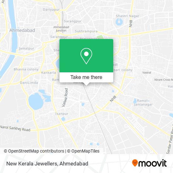 New Kerala Jewellers map