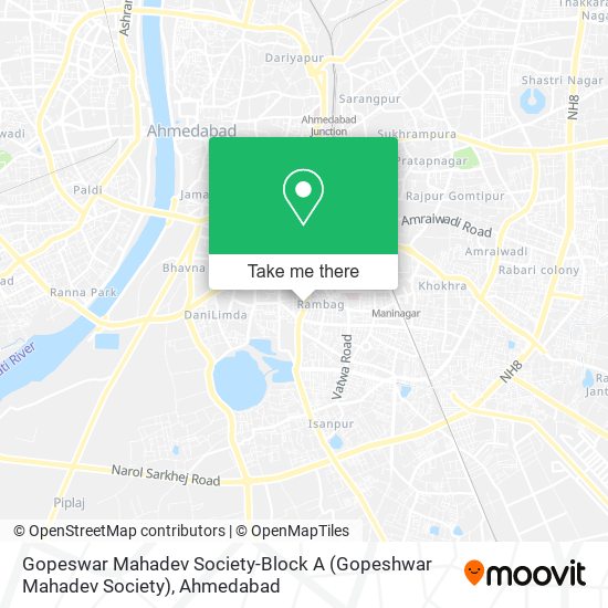 Gopeswar Mahadev Society-Block A (Gopeshwar Mahadev Society) map