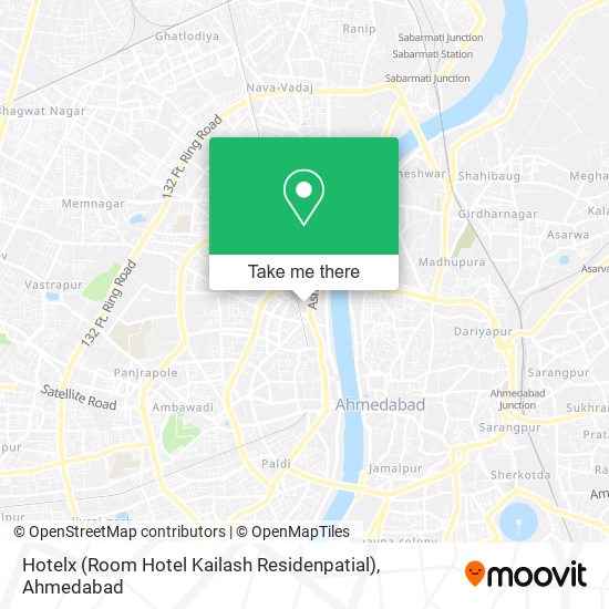 Hotelx (Room Hotel Kailash Residenpatial) map