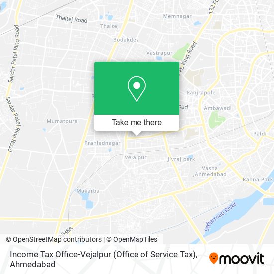 Income Tax Office-Vejalpur (Office of Service Tax) map