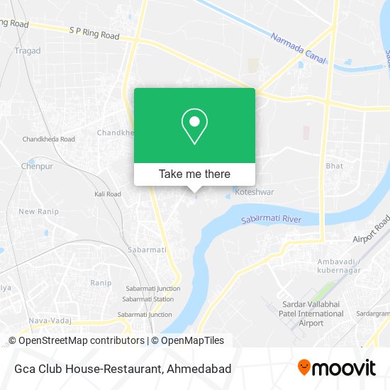 Gca Club House-Restaurant map