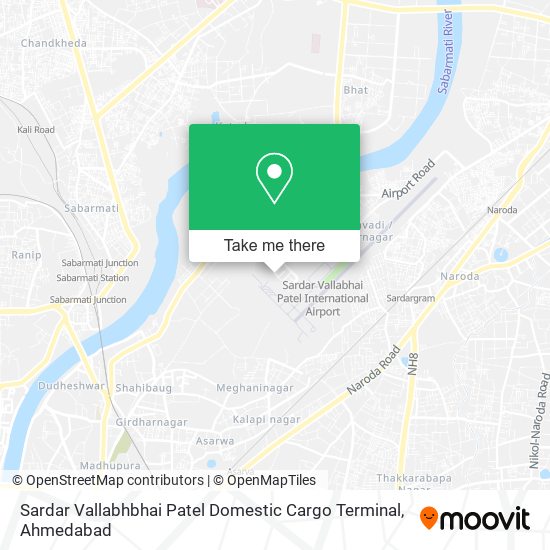 Sardar Vallabhbhai Patel Domestic Cargo Terminal map