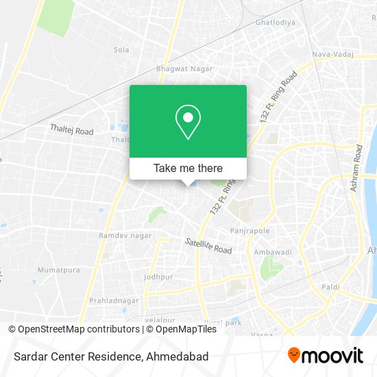 Sardar Center Residence map