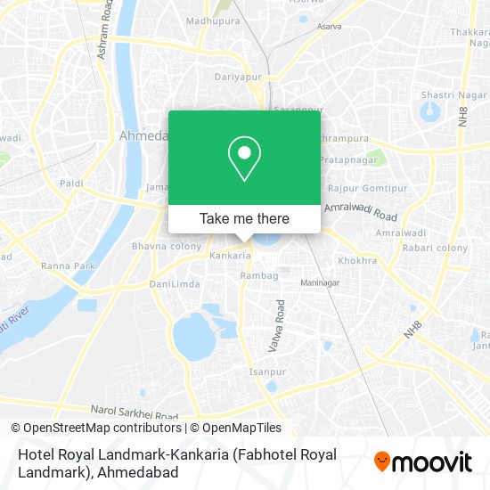 Hotel Royal Landmark-Kankaria (Fabhotel Royal Landmark) map