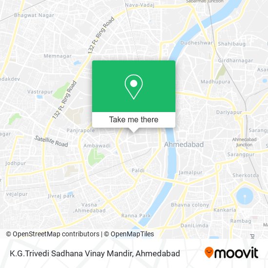 K.G.Trivedi Sadhana Vinay Mandir map