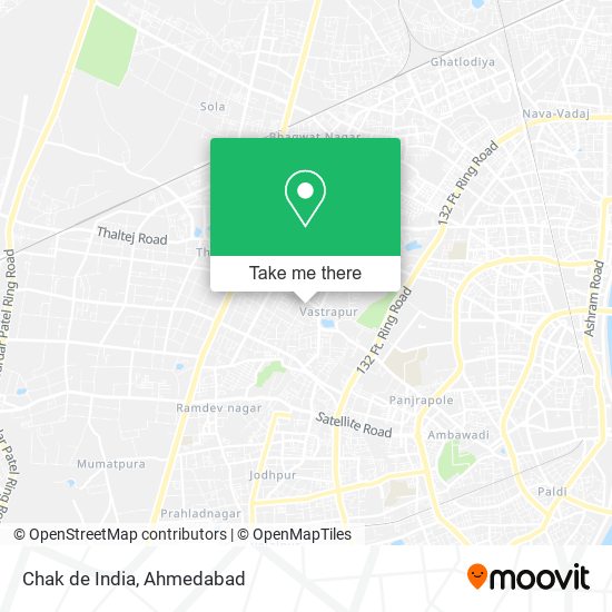 Chak de India map