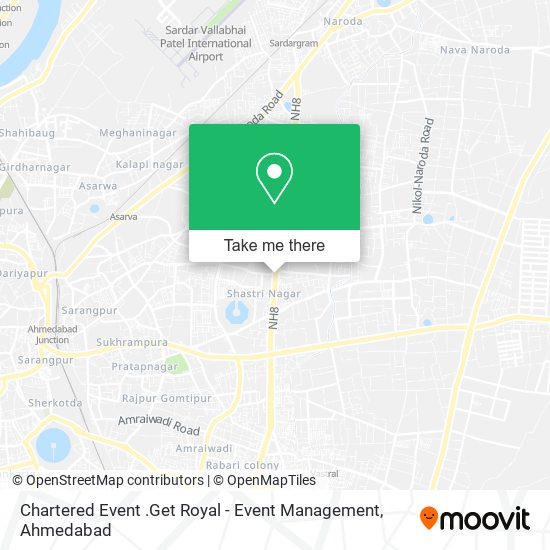 Chartered Event .Get Royal - Event Management map