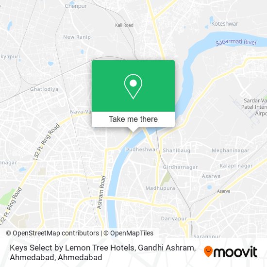 Keys Select by Lemon Tree Hotels, Gandhi Ashram, Ahmedabad map