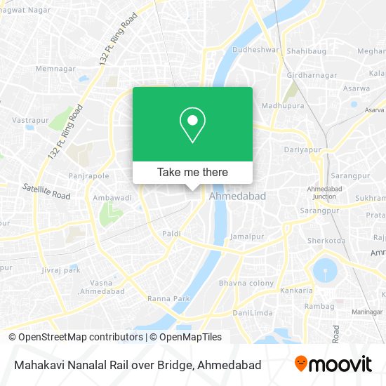 Mahakavi Nanalal Rail over Bridge map