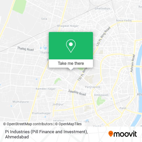 Pi Industries (Pill Finance and Investment) map