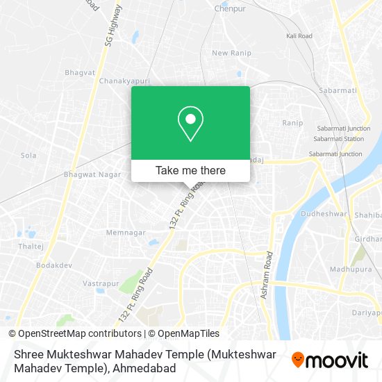 Shree Mukteshwar Mahadev Temple map
