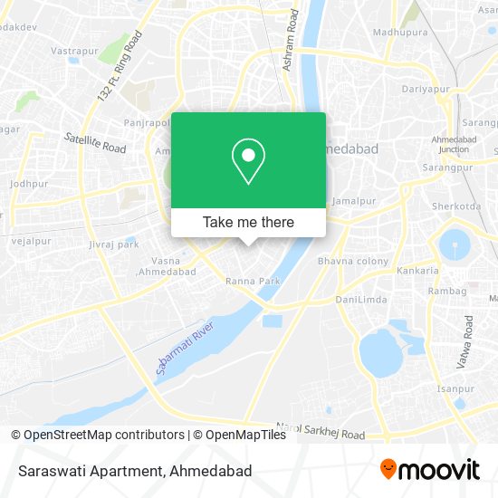 Saraswati Apartment map