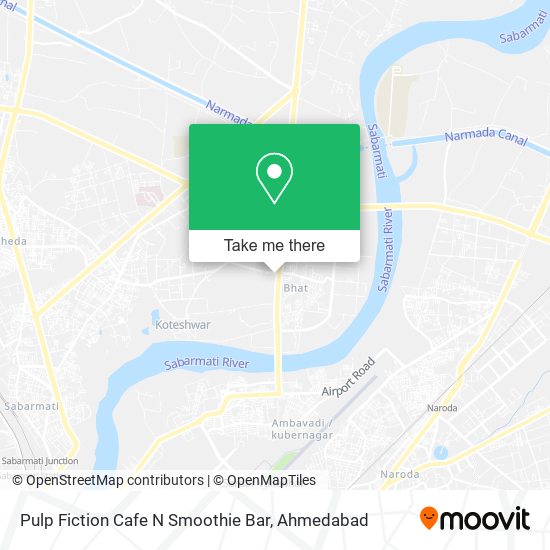 Pulp Fiction Cafe N Smoothie Bar map