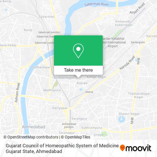 Gujarat Council of Homeopathic System of Medicine Gujarat State map