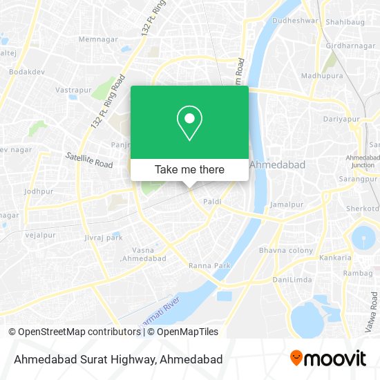 Ahmedabad Surat Highway map