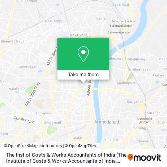 The Inst of Costs & Works Accountants of India map